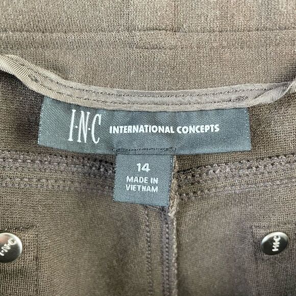 Alfani Brown Stretch Jeans Size 14 EUC - Picture 4 of 5